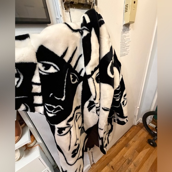 Artistic vintage Donnybrook Black and White Women's Teddy Jacket - Picture 8 of 8